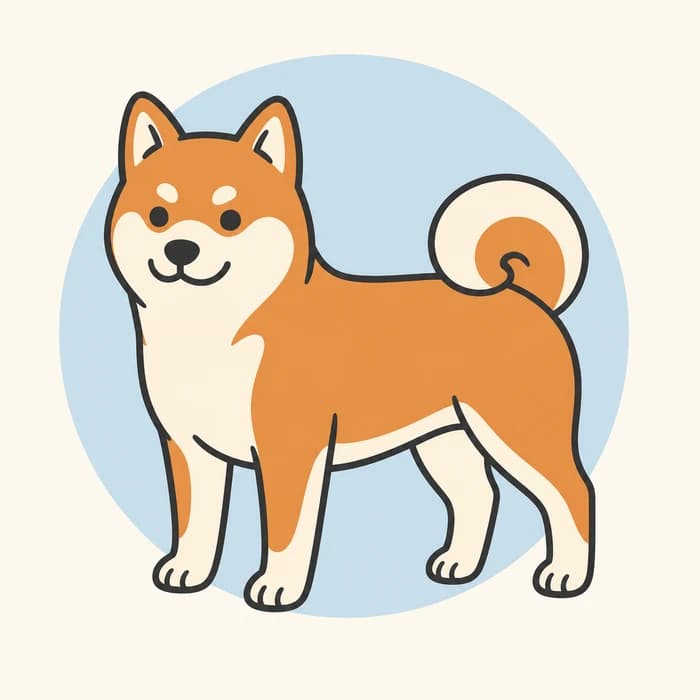 中型犬のイラスト
